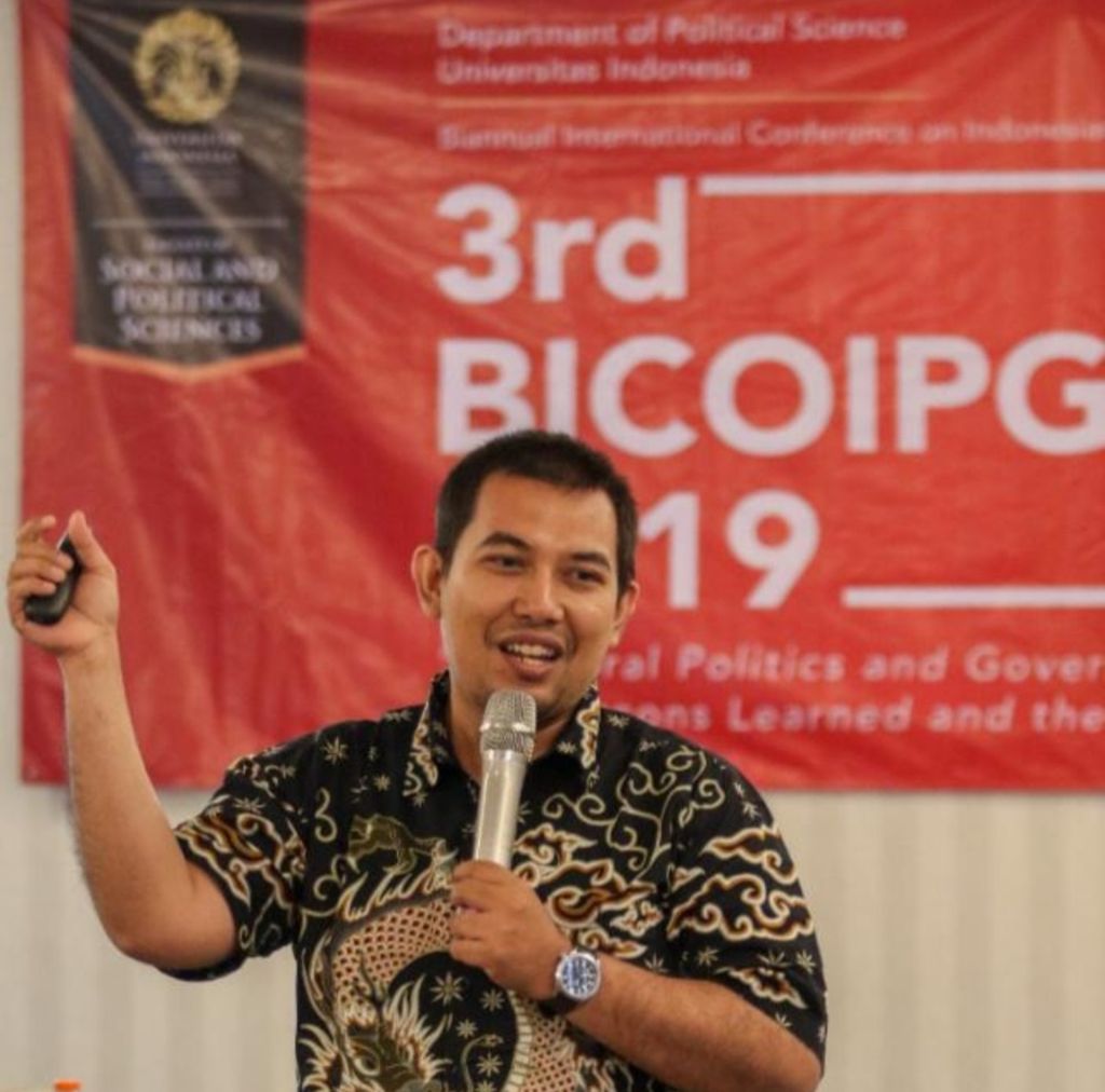 Direktur Eksekutif Pusat Kajian Politik Universitas Indonesia dan pengajar di Departemen Ilmu Politik FISIP Universitas Indonesia (UI), Aditya Perdana.
