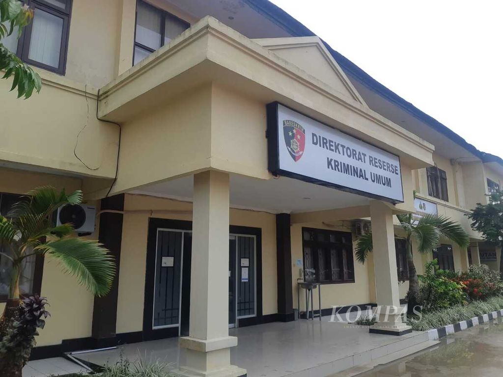 Kantor Ditreskrimum Kepolisian Daerah Sulawesi Tenggara, Rabu (19/1/2022).