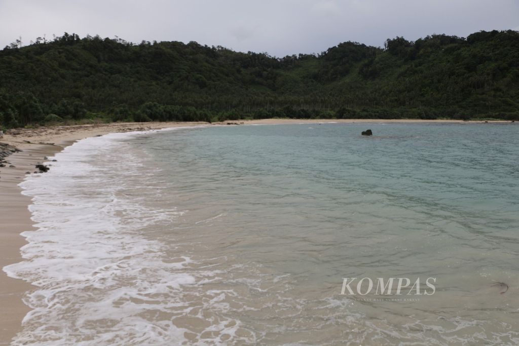 Salah satu pantai di Pulau Aceh, Aceh Besar, Aceh. Pemandangan pantai di Pulau Aceh menjadi potensi untuk pengembangan wisata.