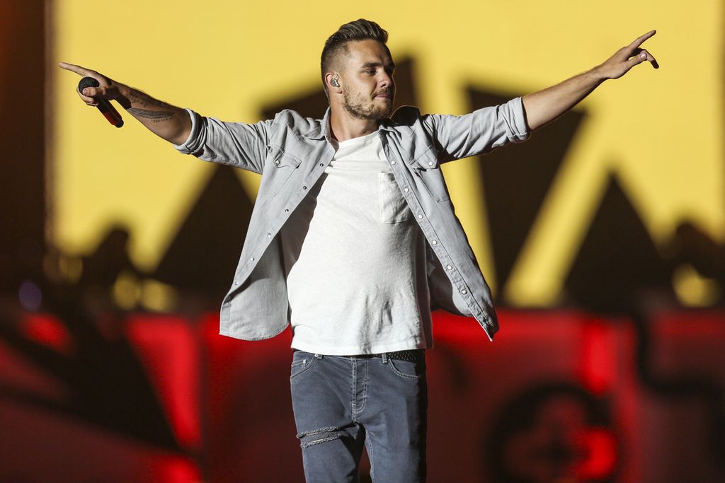 Liam Payne dari One Direction tampil dalam rangkaian Honda Civic Tour di Qualcomm Stadium, San Diego, California, AS, 9 Juli 2015. 