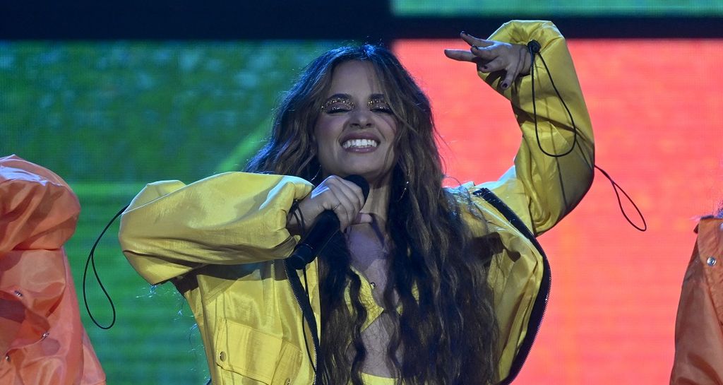 Penyanyi Amerika Serikat-Kuba, Camila Cabello, tampil di panggung utama festival musik Rock in Rio di Taman Olimpiade Rio 2016, Rio de Janeiro, Brasil, 10 September 2022. 