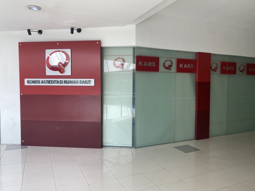 Kantor Komisi Akreditasi Rumah Sakit (KARS) di kawasan Kuningan, Jakarta Selatan. 