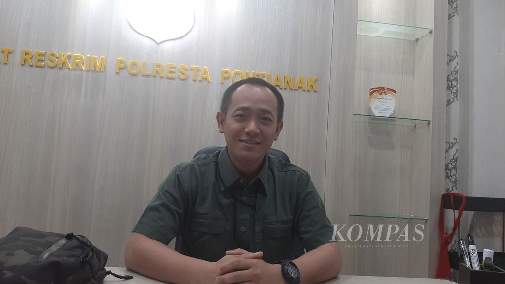 Kepala Satuan Reserse Kriminal Kepolisian Resor Kota Pontianak Komisaris Polisi Tri Prasetyo.