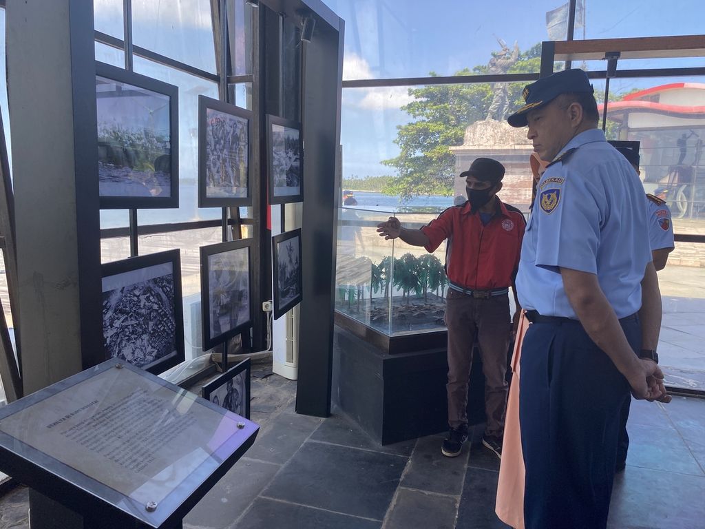 KSAU Marsekal Fadjar Prasetyo mengunjungi monumen Trikora dan Museum Perang Dunia Ke-2 di Morotai, Rabu (6/7/2022).