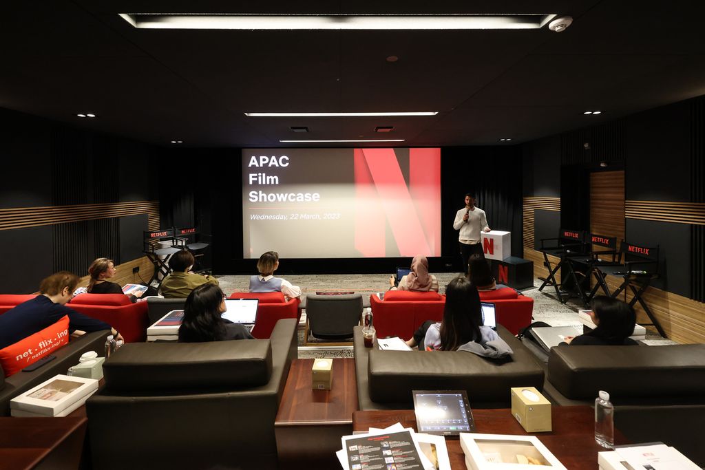 Netflix menggelar APAC Film Showcase di Seoul, Korea Selatan, Rabu (22/3/2023).