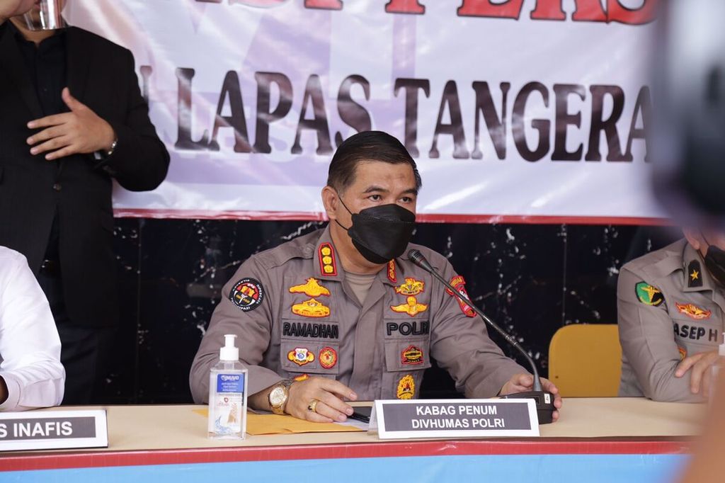 Kepala Bagian Penerangan Umum Divisi Humas Polri Komisaris Besar Ahmad Ramadhan