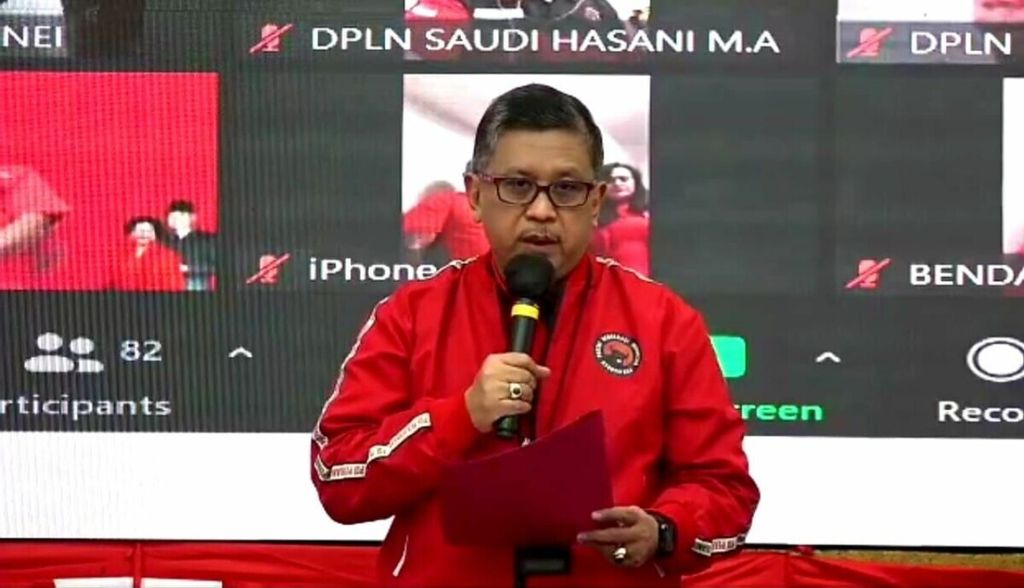 Sekretaris Jenderal (Sekjen) PDIP Hasto Kristiyanto