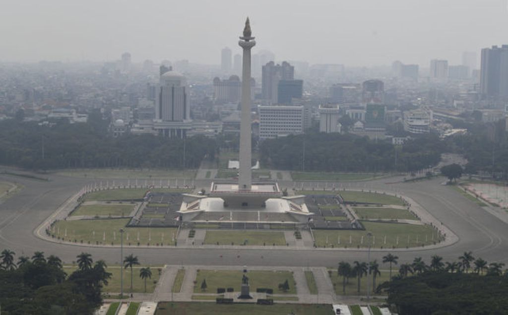 Kawasan Monumen Nasional (Monas), Jakarta, Rabu (24/6/2020).
