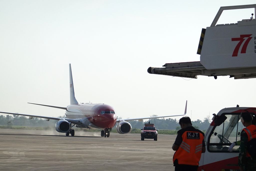 Suasana di Bandara Internasional Jawa Barat di Kertajati, Kabupaten Majalengka, Jawa Barat pada Selasa (11/7/2023). 