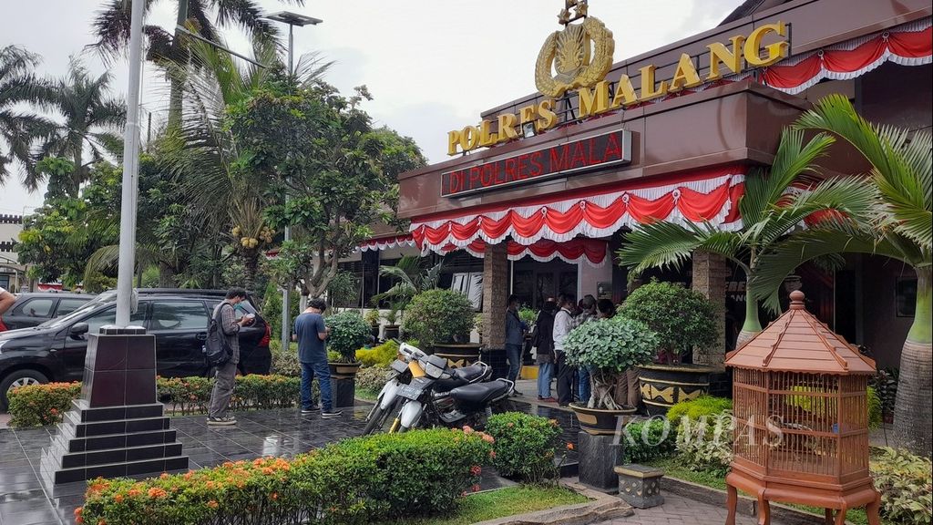 Markas Polres Malang, Jawa Timur, Jumat (19/8/2022)