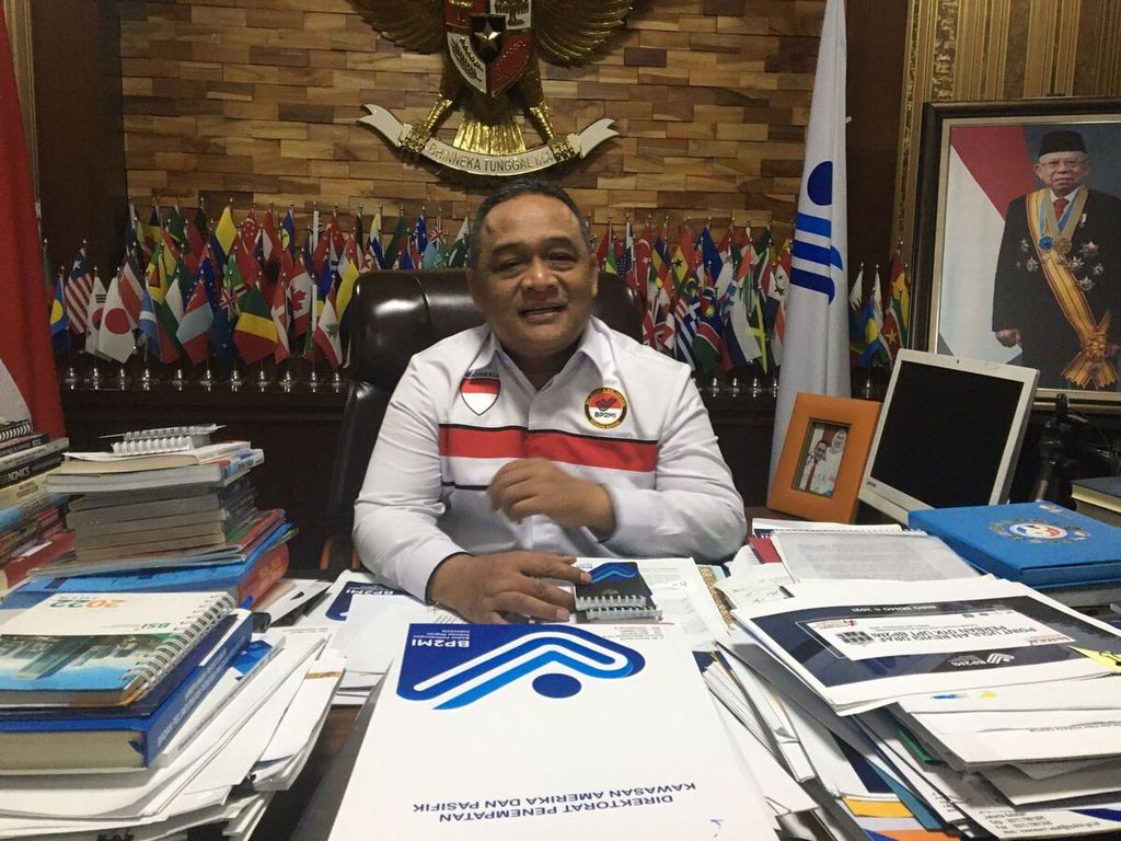 Kepala Badan Perlindungan Pekerja Migran Indonesia Benny Rhamdani saat ditemui di Jakarta, Senin (7/8/2023).