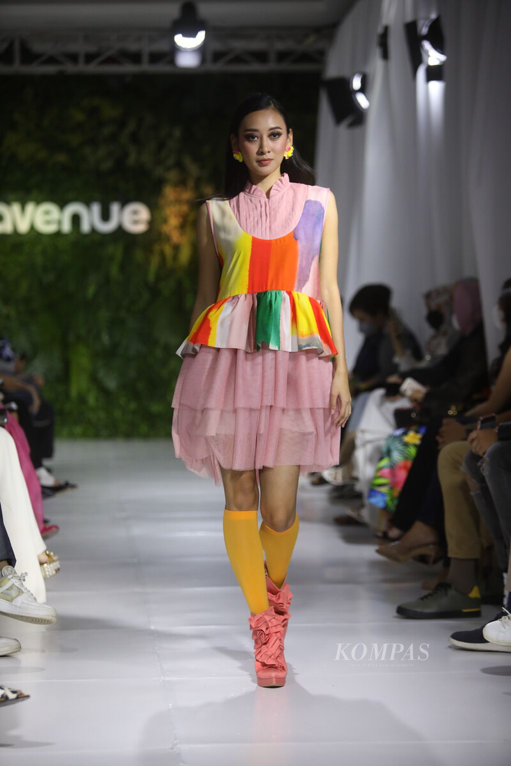 <i>Fashion show</i> 2Madison Avenue Spring Summer Collection 2022 di Jakarta, Selasa (29/3/2022). 