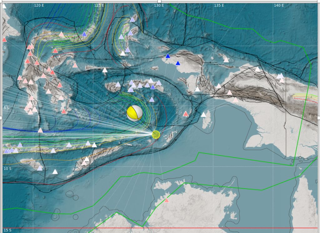 Gempa berkekuatan M 7,5 mengguncang pantai utara , Maluku, pada Selasa (10/1/2023) pukul 00.47. 