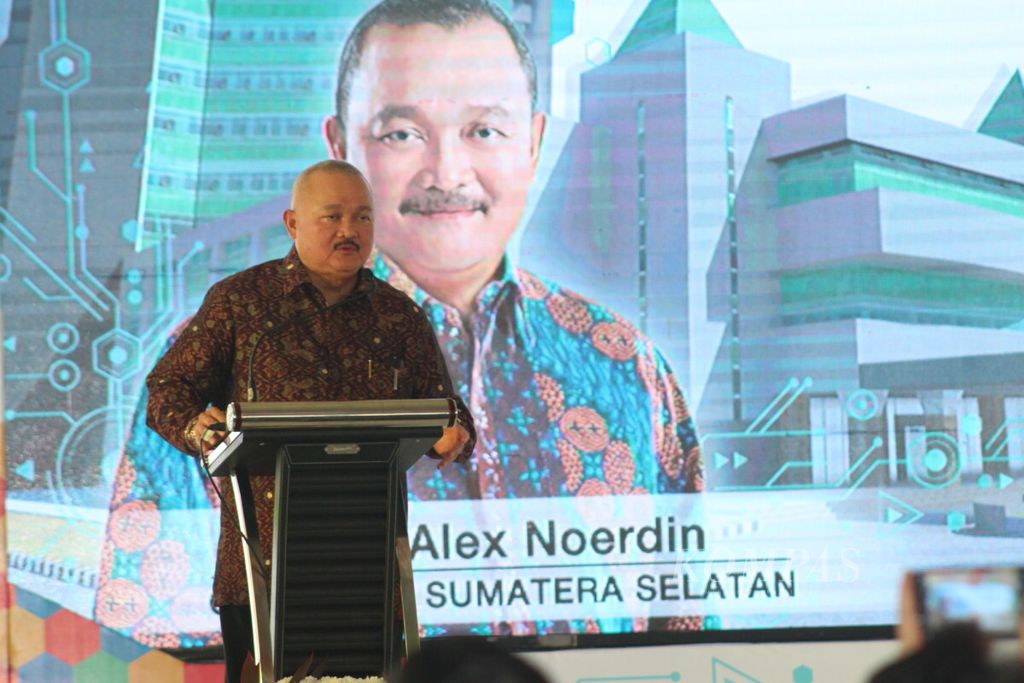 Alex Noerdin dalam salah satu kegiatan beberapa waktu lalu saat masih menjadi Gubernur Sumatera Selatan.