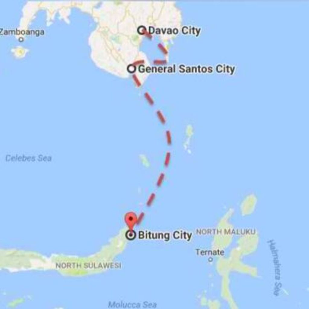 Jalur pelayaran kapal roro Davao-General Santos-Bitung