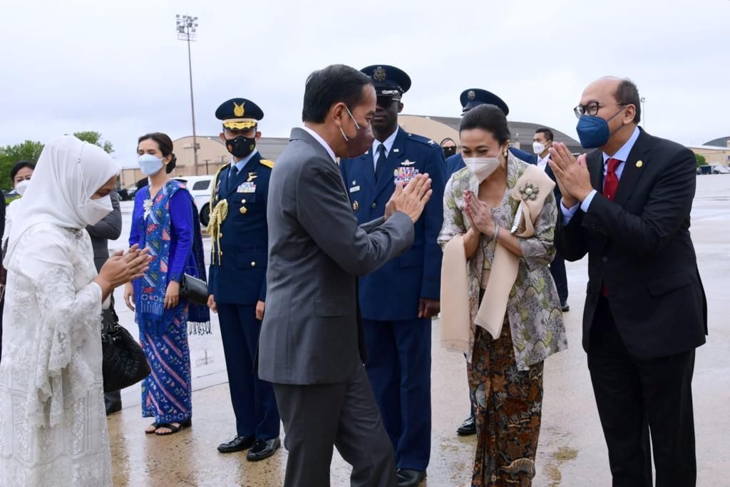 Setelah lima hari kunjungannya di Amerika Serikat, Presiden Joko Widodo dan Ibu Iriana bertolak menuju Tanah Air pada Sabtu (14/5/2022).
