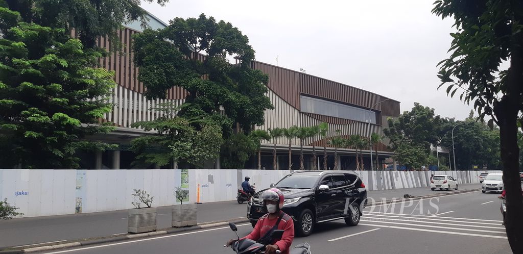 Tampak Stasiun LRT TMII di Jakarta Timur, Rabu (15/3/2023) sekitar pukul 15.00.