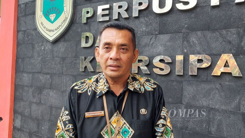 Kepala Bidang Pelayanan dan Pembinaan Perpustakaan Dinas Perpustakaan dan Kearsipan Provinsi Kalimantan Selatan Wildan Akhyar di Banjarmasin, Kamis (16/2/2023).