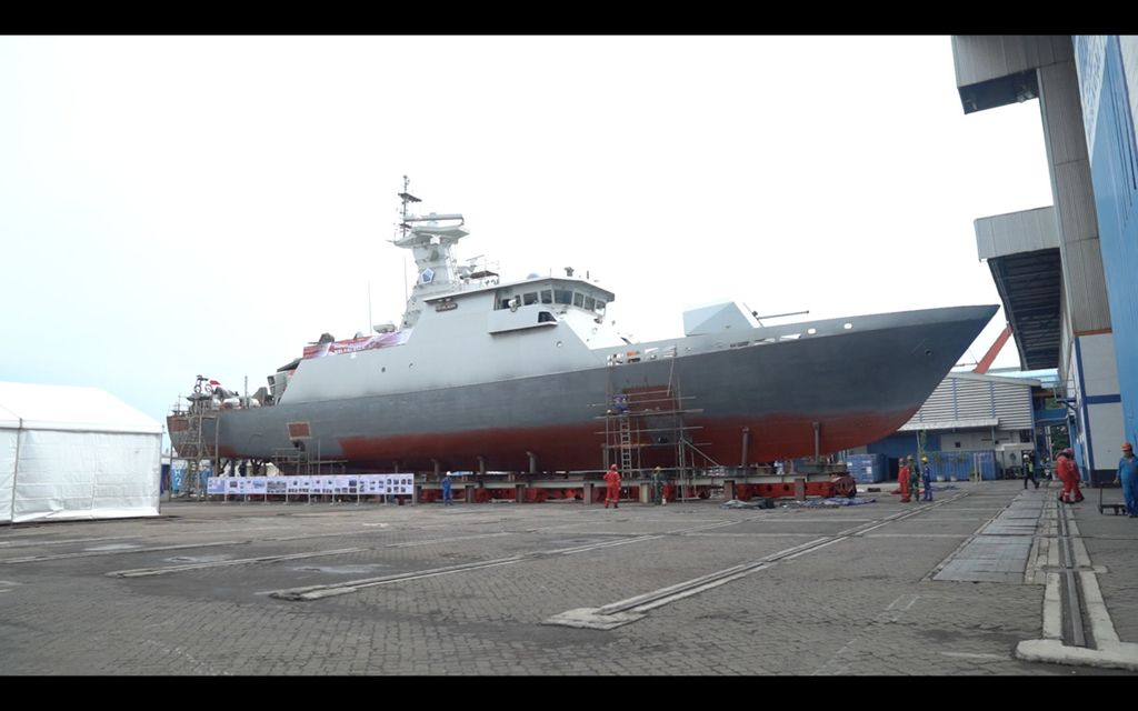 KRI Halasan menjadi salah satu dari 41 kapal yang sedang menjalani peremajaan dan modernisasi di PT PAL Surabaya.