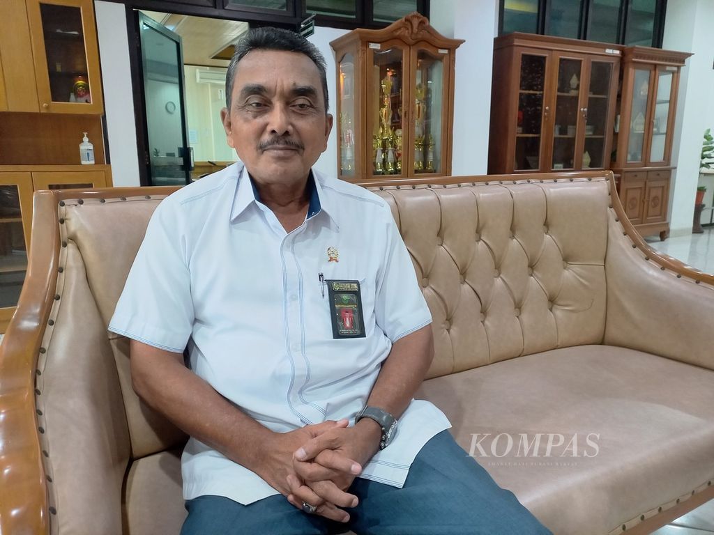 Ketua Pengadilan Tinggi Yogyakarta Setyawan Hartono saat ditemui di gedung PT Yogyakarta di Kabupaten Bantul, DI Yogyakarta, Senin (18/3/2024).