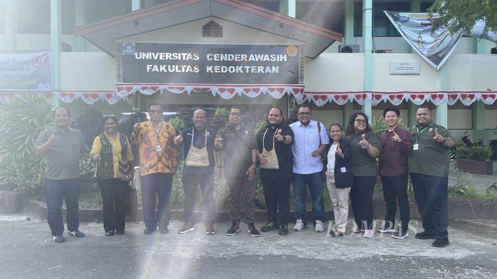 Acara IDI Goes to Campus di Universitas Cenderawasih, Jayapura, Papua, Senin (16/10/2023).