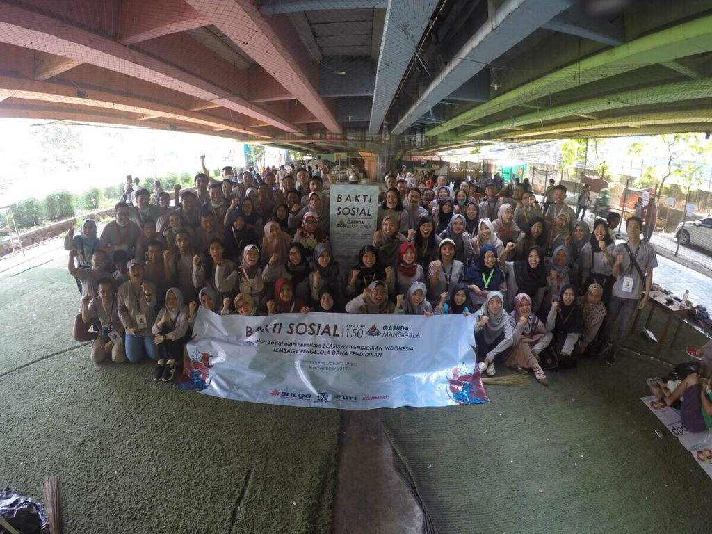 Penerima beasiswa (<i>awardee</i>) Lembaga Pengelola Dana Pendidikan (LPDP) yang tergabung dalam PK-150 Garuda Manggala telah mengadakan proyek sosial yang menyasar isu literasi di wilayah Penjaringan, Jakarta Utara, akhir pekan lalu.