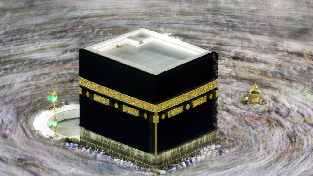 Hajj pilgrims, on Tuesday (13/8/2019), circled around the Kaaba in the Masjidil Haram, which was captured using slow motion technique during the Hajj season in Mecca, Saudi Arabia.