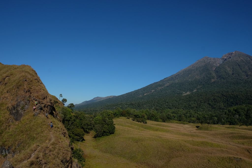 The trail run route in Savana Propok will be passed by participants in the 162 kilometer category of the Rinjani 100 Ultra event on 24-26 May 2024.