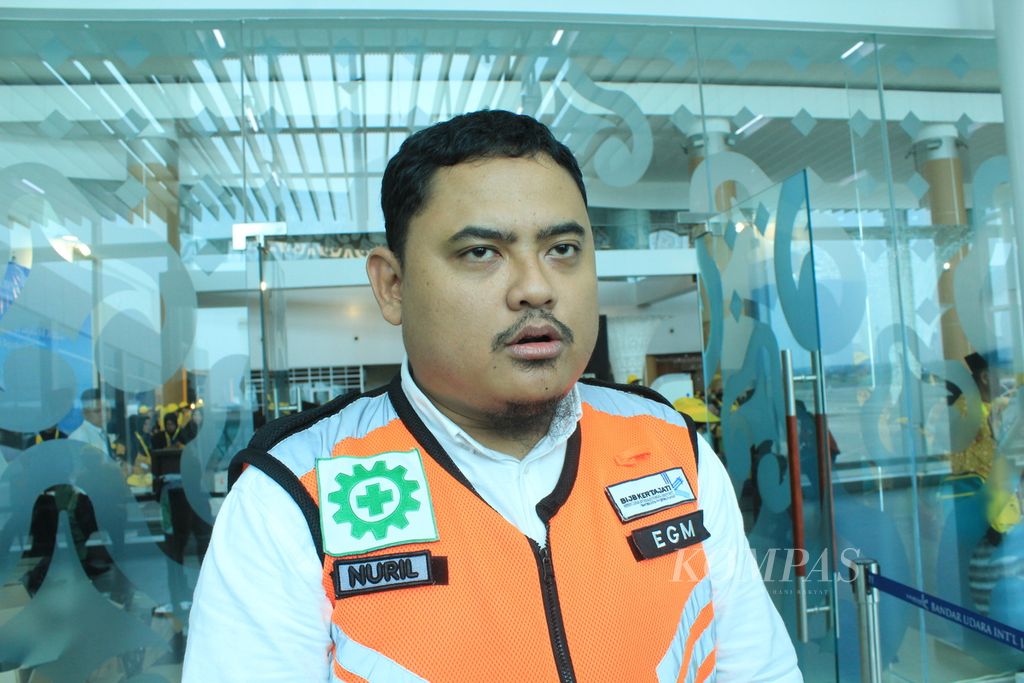 Executive General Manager of West Java's Kertajati International Airport, Nuril Huda, was interviewed at the airport in Majalengka Regency on Sunday, August 6, 2023.