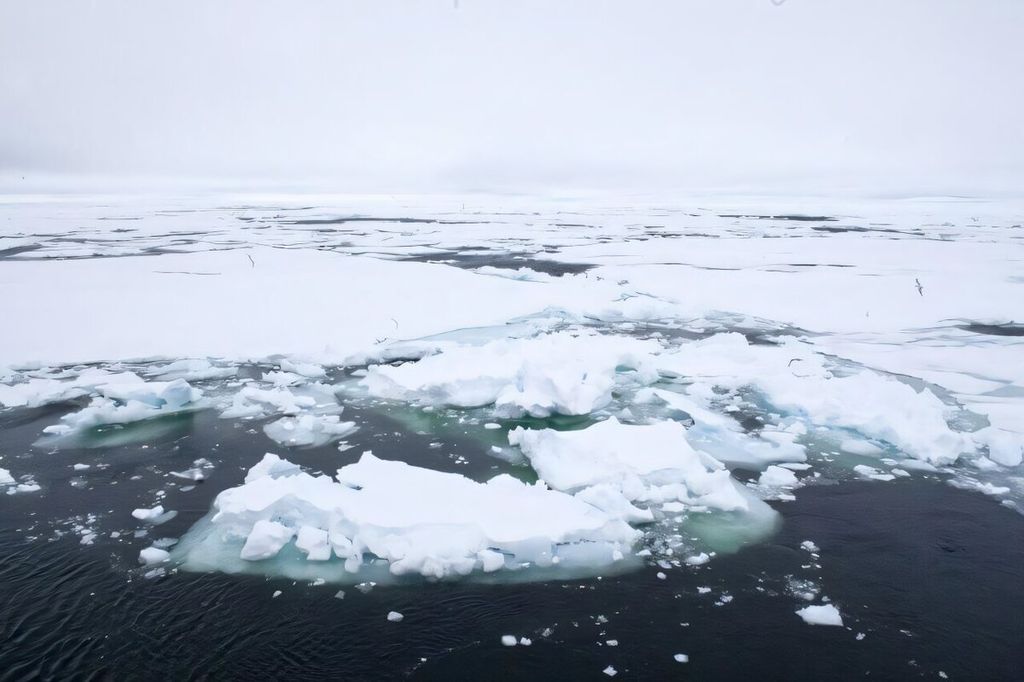 Mencairnya es Laut Arktik dapat menyebabkan suhu yang lebih rendah di Eropa, sebagaimana pernah terjadi saat Periode Interglasial Terakhir, sekitar 128.000–117.000 tahun lalu (sumber: Karine Nigar Aarskog/UiT The Arctic University of Norway).