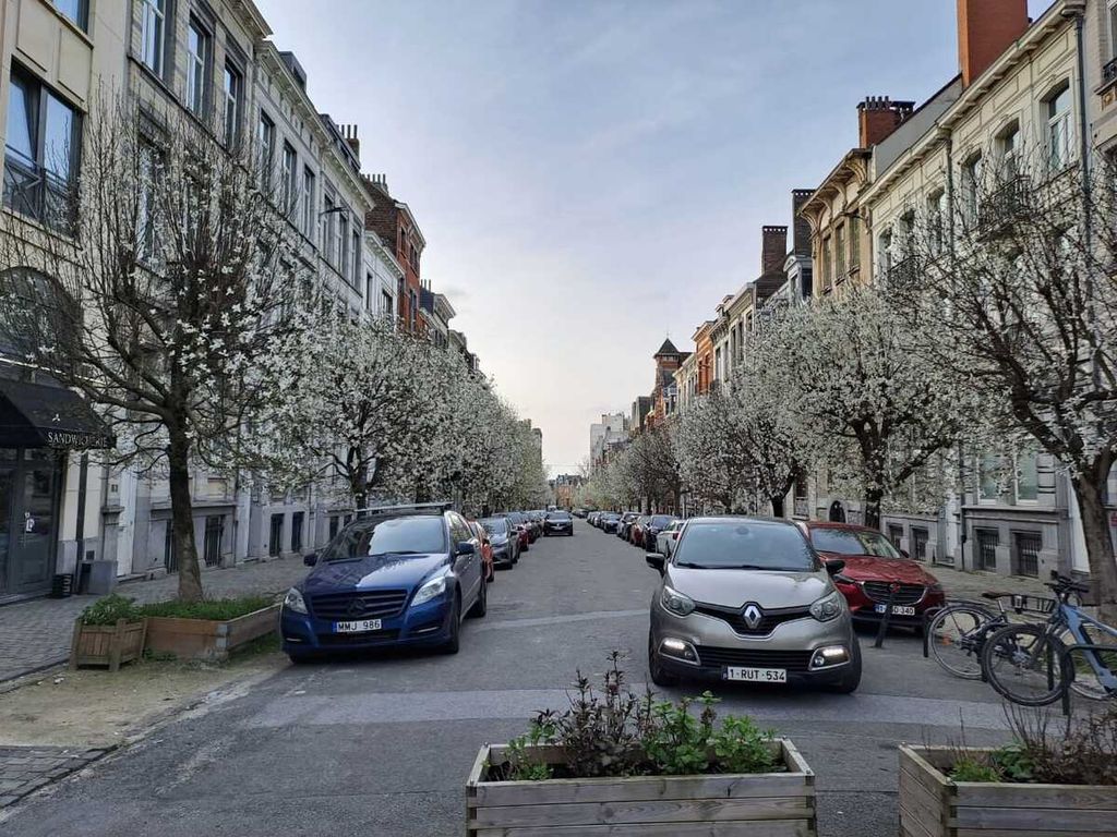 Jalanan Kota Brussel, Belgia. Foto diambil Selasa (19/3/2024). 
