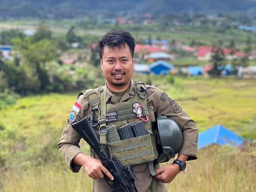 Brigadir Satu Rudi Agung yang gugur dalam kontak tembak dengan kelompok kriminal bersenjata di Kabupaten Pegunungan Bintang, Papua Pegunungan, Senin (18/9/2023).