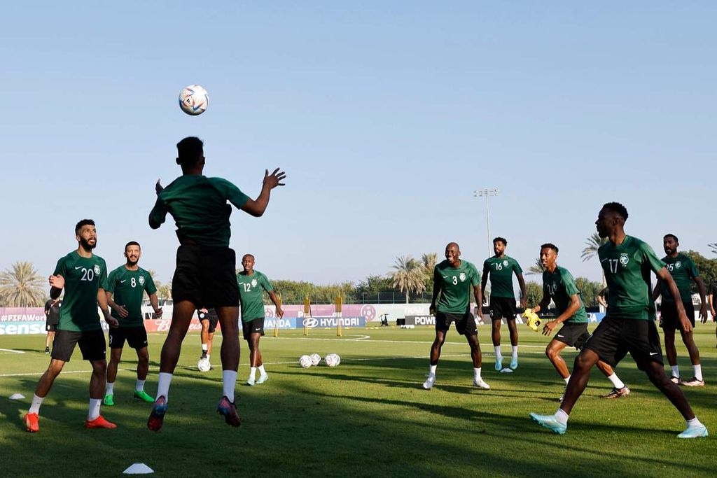 Pelatih Arab Saudi: Pestanya Cukup 20 Menit, Target Selanjutnya
