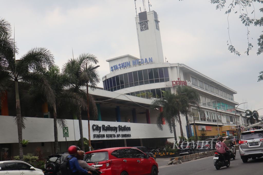 Stasiun Kota Medan, Kamis (9/2/2023).