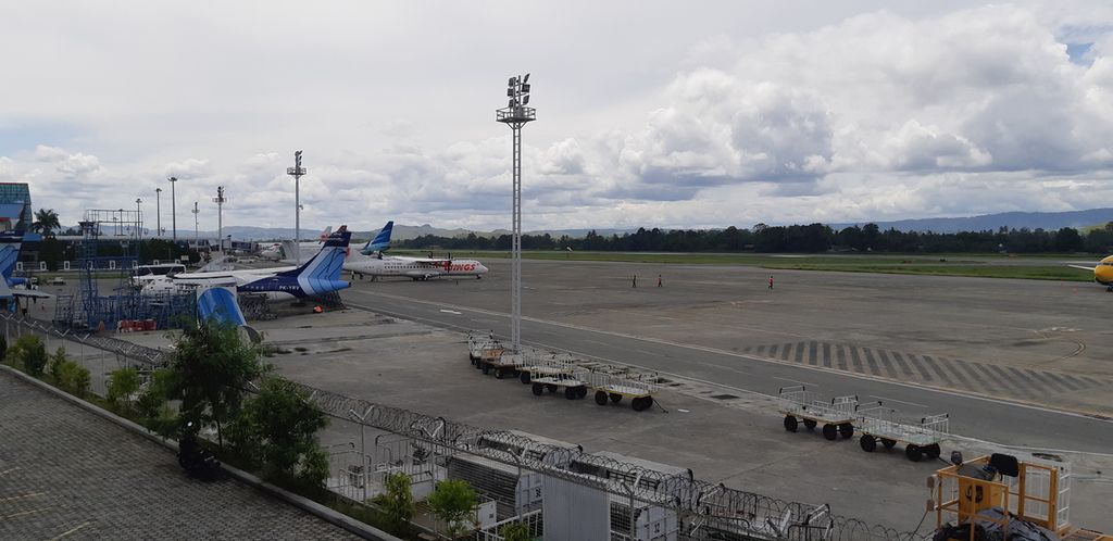 Bandar Udara Dortheys Hiyo Eluay Sentani di Kabupaten Jayapura, Papua.