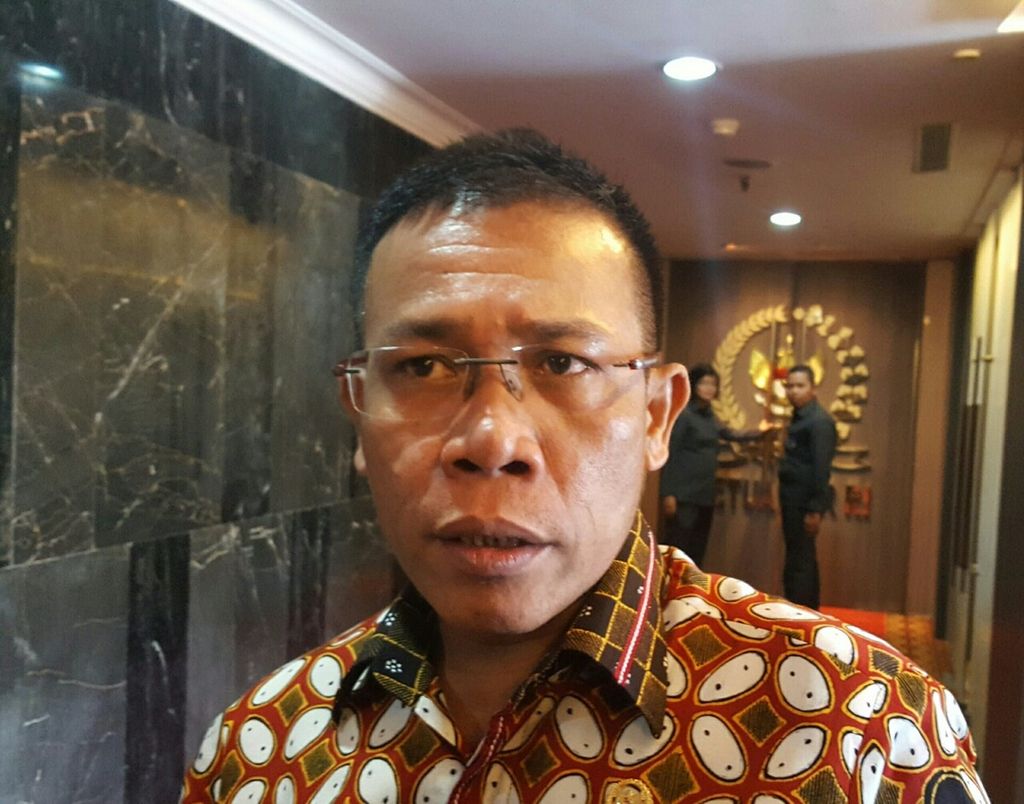 Masinton Pasaribu saat ditemui di Kompleks DPR, Jakarta, Selasa (30/1).