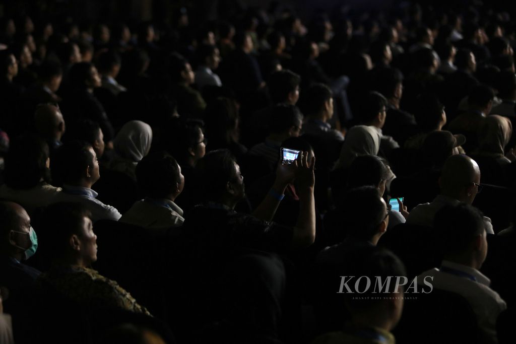 Participants attending the Developer Economy Summit //DevCon/ in Jakarta, Thursday (27/2/2020). 
