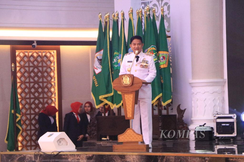 Penjabat Gubernur Sumatera Utara Hassanudin di Medan, Selasa (5/9/2023).