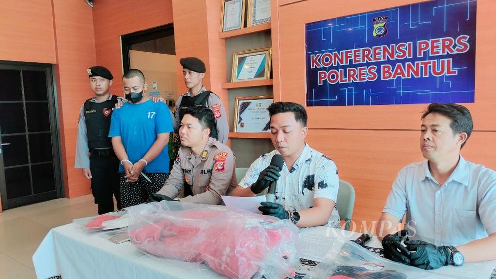 Jajaran Polres Bantul merilis kasus pencurian dengan kekerasan, Kamis (13/6/2024).