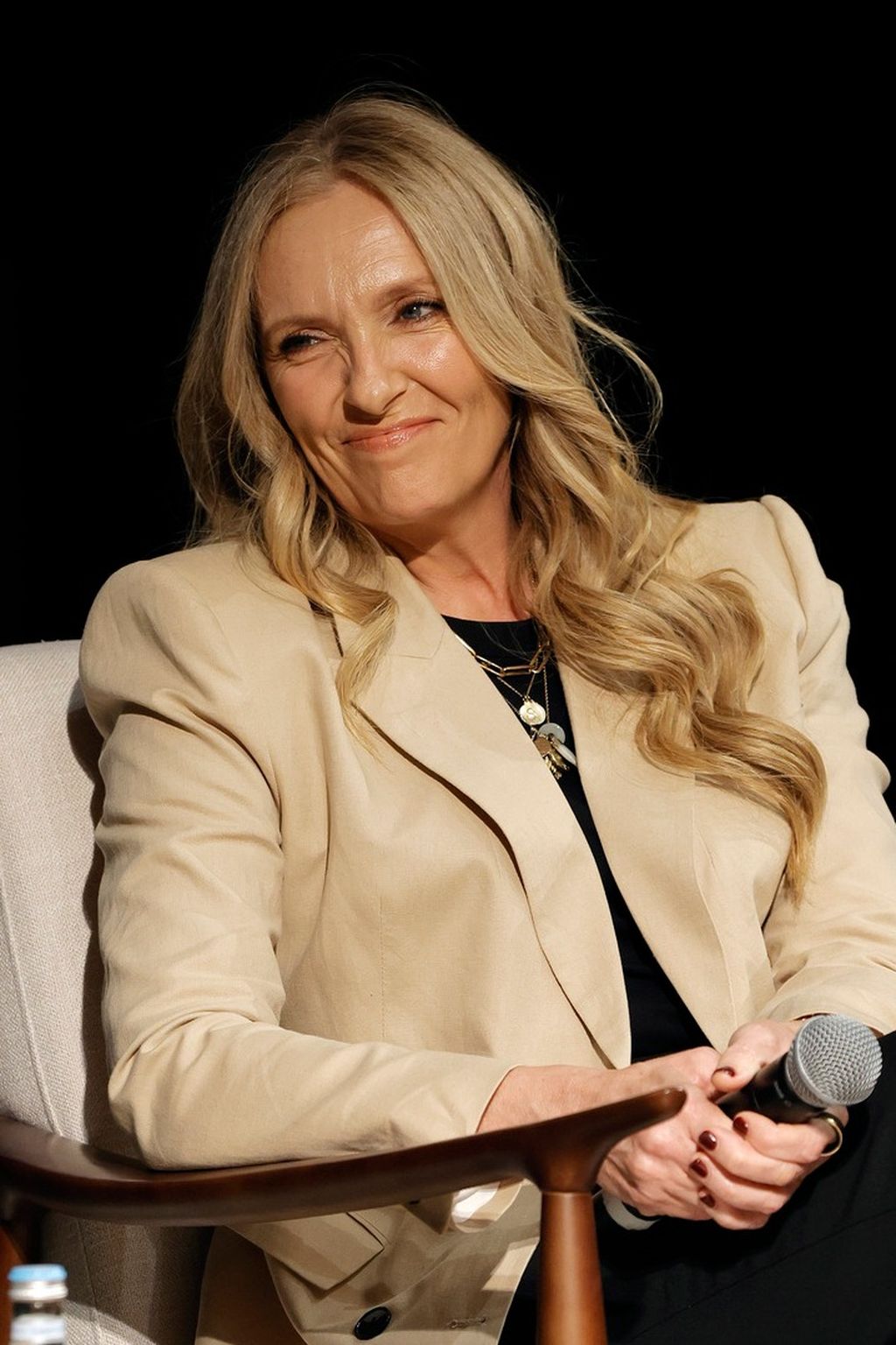 Toni Collette appeared as the keynote speaker in the Qumra Masterclass on the first day of Qumra 2024, held by the Doha Film Institute in Doha, Qatar on Friday (1/3/2024).