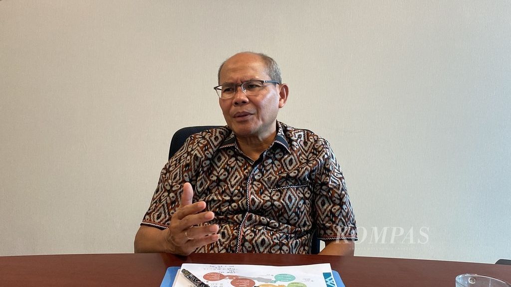 Director of PT Wilmar Padi Indonesia Saronto Soebagio when met in Jakarta on Monday (27/5/2024).