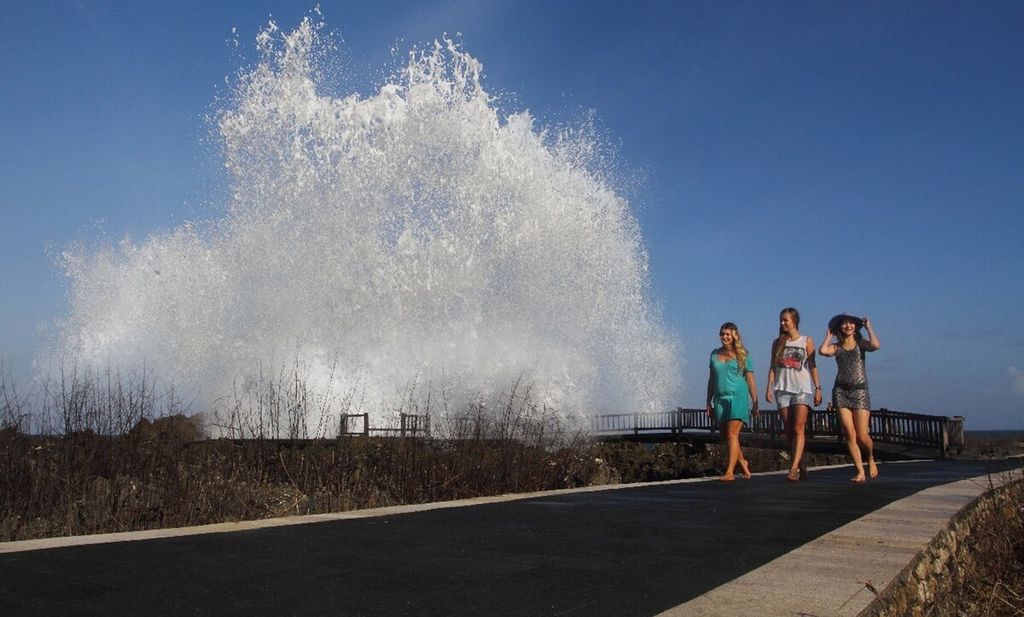 Dokumentasi The Nusa Dua ITDC menampilkan suasana di obyek wisata Waterblow Peninsula Nusa Dua. 