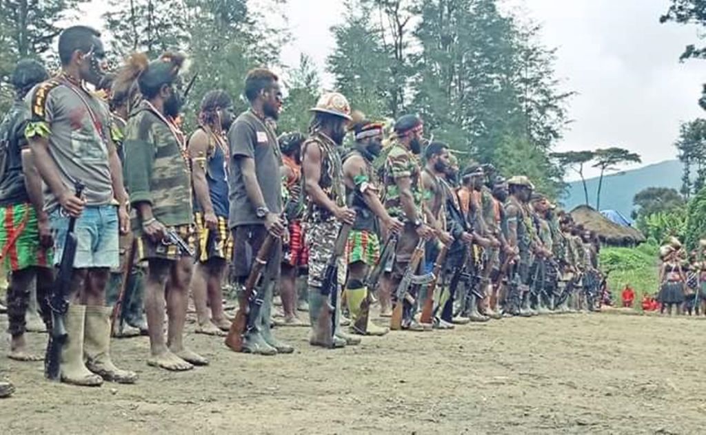 Tentara Pembebasan Nasional Organisasi Papua Merdeka yang biasa disebut pihak kepolisian dengan sebutan kelompok kriminal bersenjata.