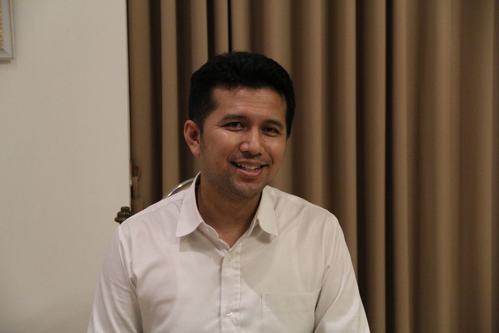 Wakil Gubernur Jawa Timur Emil Dardak di rumah dinasnya di Surabaya, Jawa Timur, Rabu (4/11/2020).