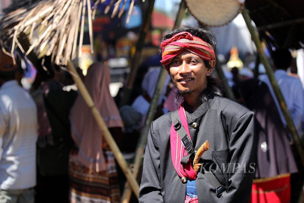 Nizar Azhari, daya desa di Desa Pringgasela Selatan, Kecamatan Pringgasela, Kabupaten Lombok Timur, Nusa Tenggara Barat, Rabu (20/12/2023).