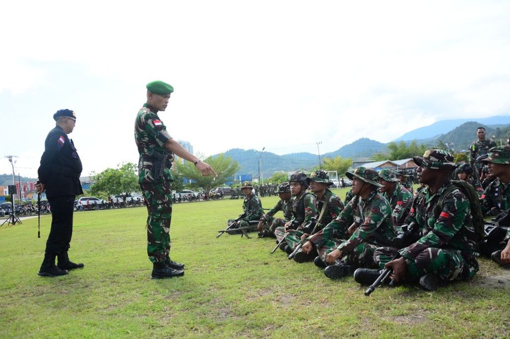 Sebanyak 3.000 personel TNI Polri disiagakan untuk pengamanan kegiatan Wakil Presiden Ma'ruf Amin di Jayapura, Provinsi Papua, pada Senin (28/11/2022) hingga Selasa (29/11/2022).