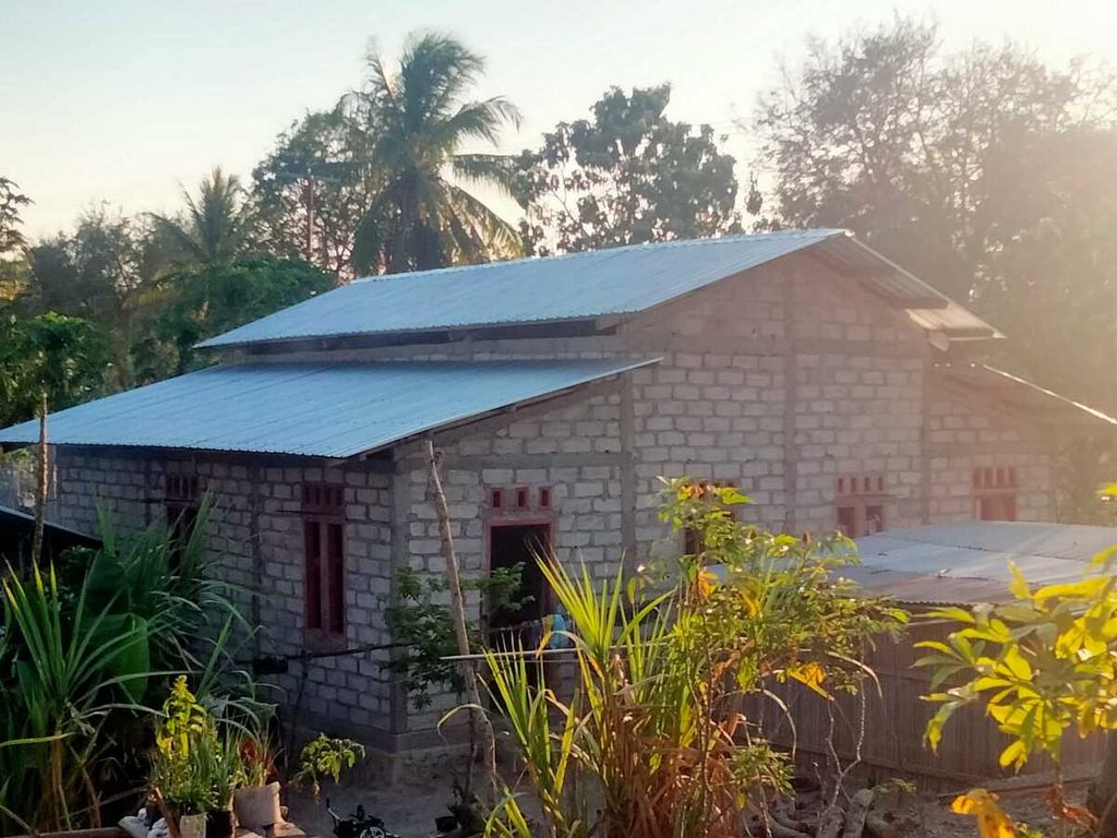 Rumah warga Desa Kuatae, Kecamatan Amanuban Tengah, Kabupaten Timor Tengah Selatan. 