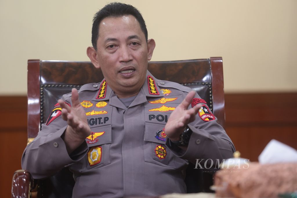 Kepala Kepolisian Negara RI Jenderal (Pol) Listyo Sigit Prabowo, Jumat (30/6/2023).