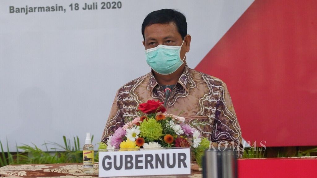 Gubernur Kalimantan Selatan Sahbirin Noor di Banjarmasin, Sabtu (18/7/2020).