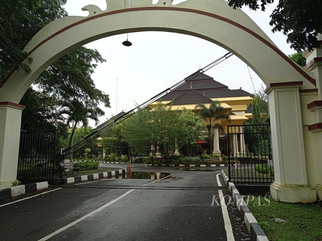 Suasana di Kantor Gubernur Banten yang terletak di Kawasan Pusat Pemerintahan Provinsi Banten, Kota Serang (4/3/2022).